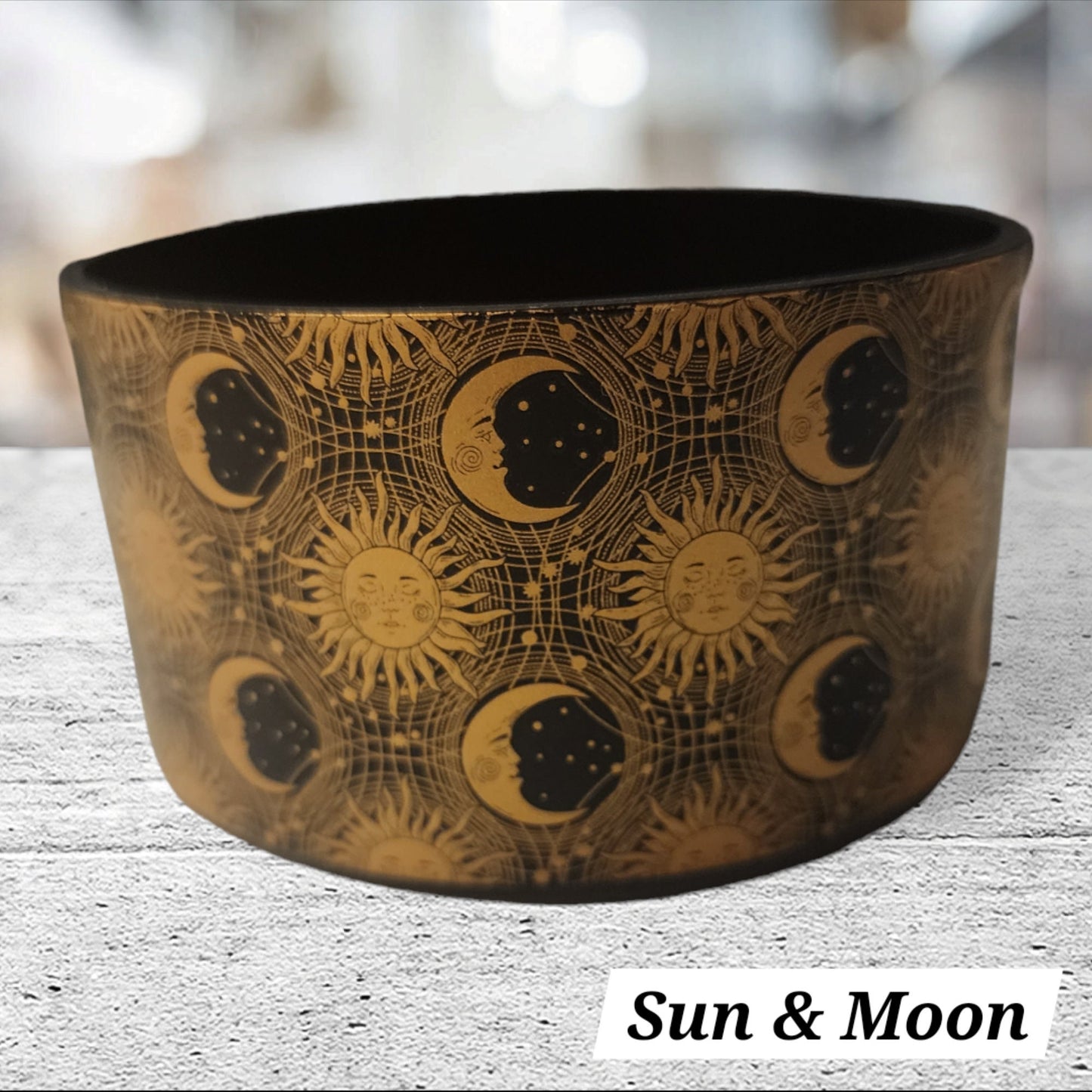 Celestial Sun and Moon Silicone Boot for Tumbler