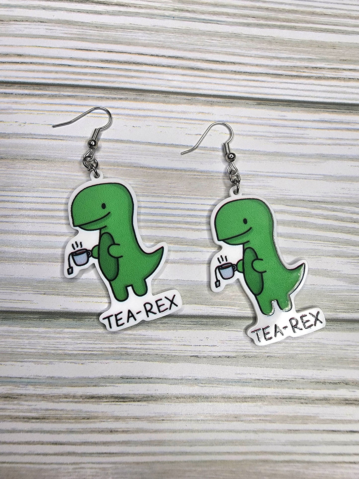 Don't Be a Cuntasaurus, Tea Rex Earrings Sarcastic & Funny You Choose