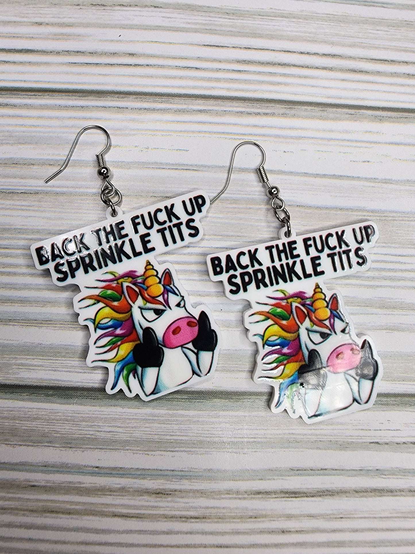 Sassy Unicorn Earrings Sarcastic & Funny You Choose