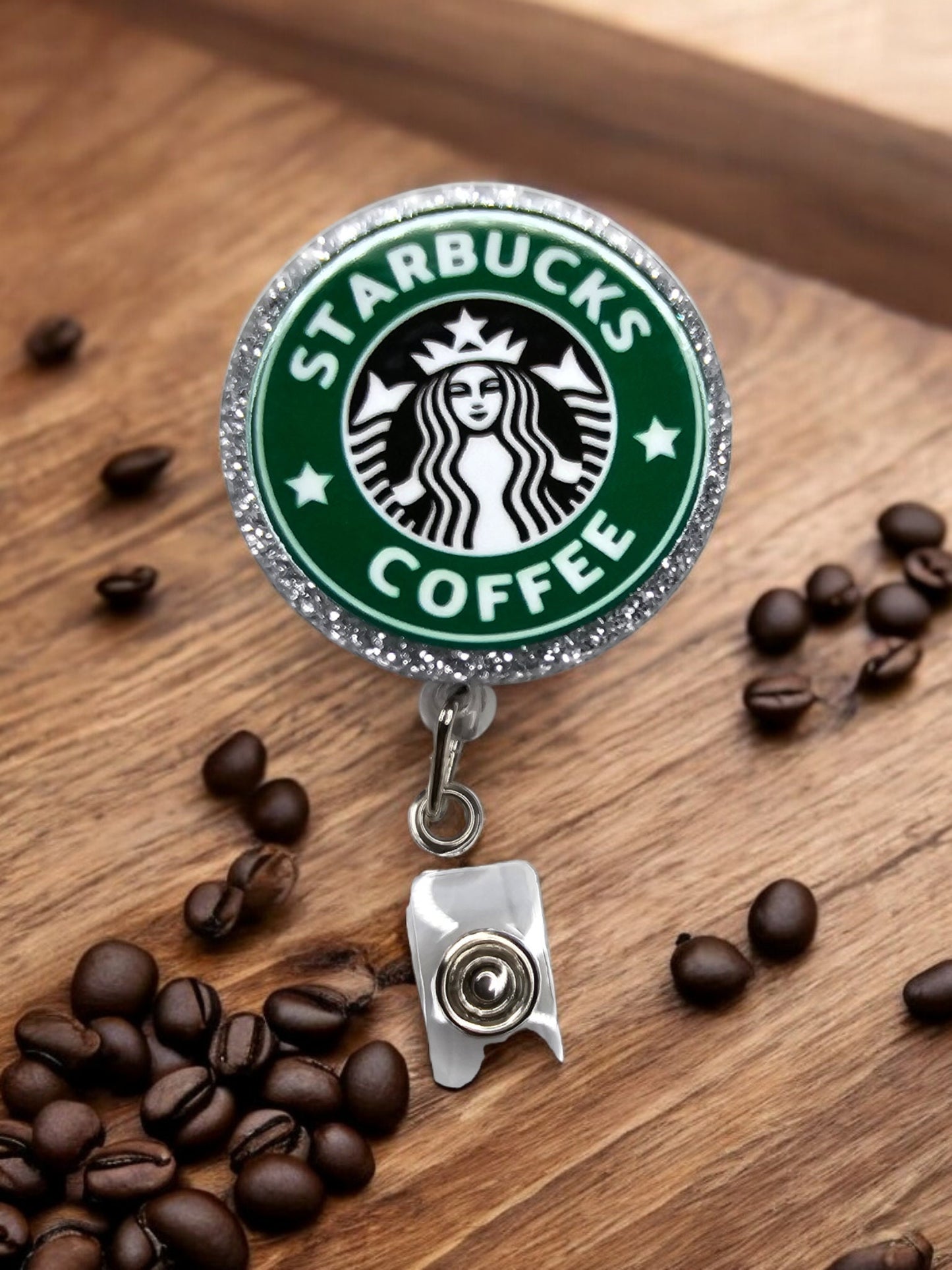 Best Coffee Brew Retractable Badge Reel