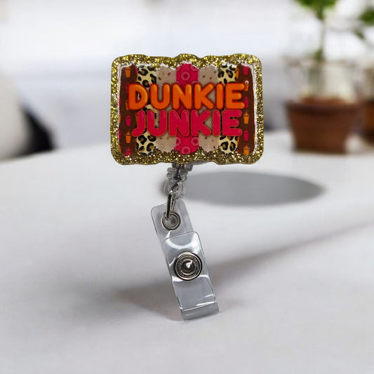 Dunkie Junkie Retractable Badge Reel