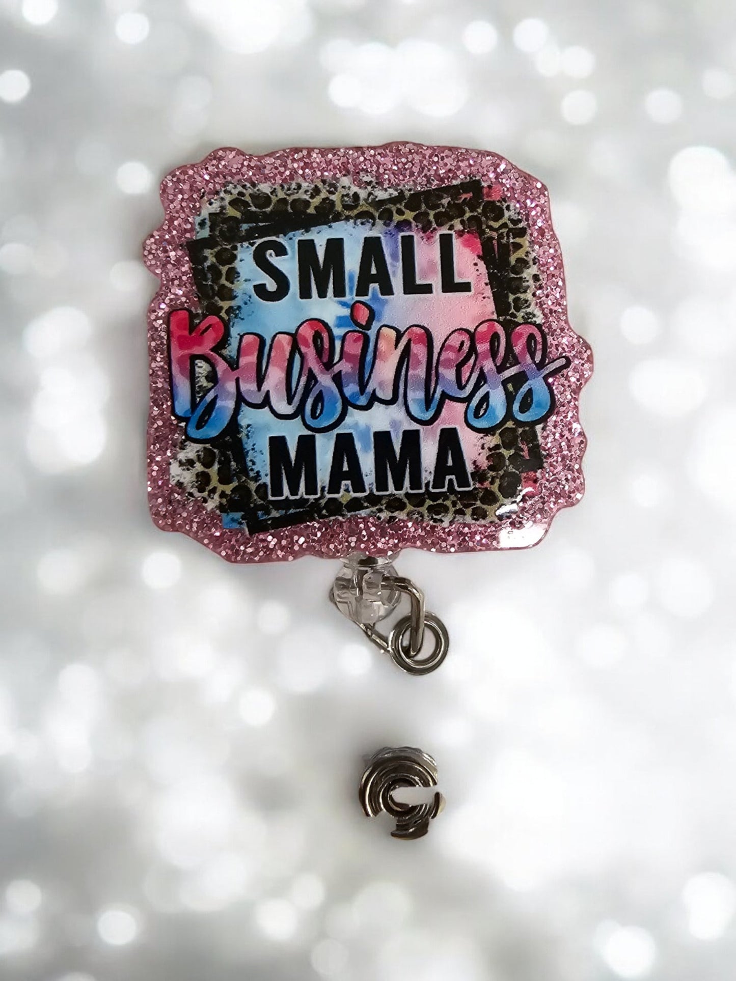 Small Business Mama Retractable Badge Reel