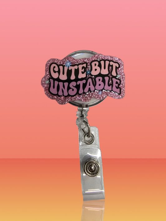 Cute But Unstable Retractable Badge Reel Work ID