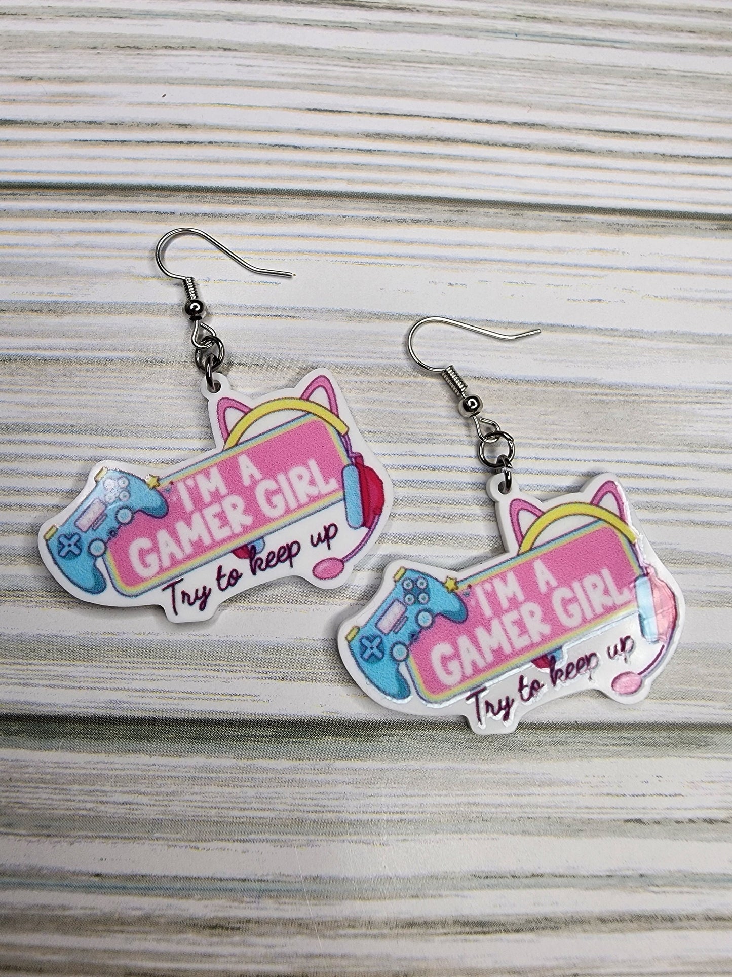 Fun Gamer Girl Earrings You Choose