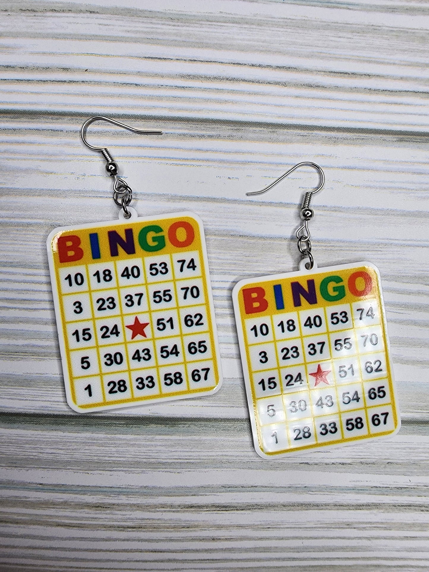 My Lucky Bingo Earrings Funny & Sweet You Choose