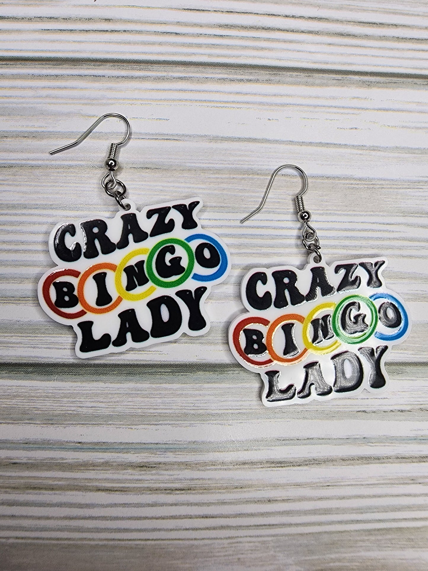 My Lucky Bingo Earrings Funny & Sweet You Choose