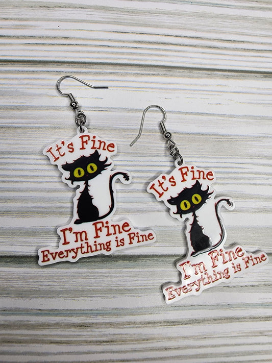 Quirky, Sarcastic & Funny Quotes Earrings You Choose