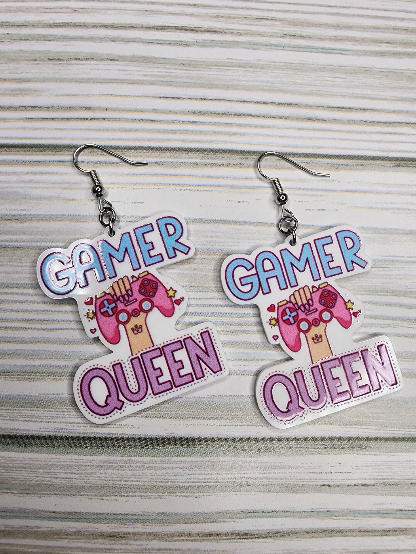 Fun Gamer Girl Earrings You Choose