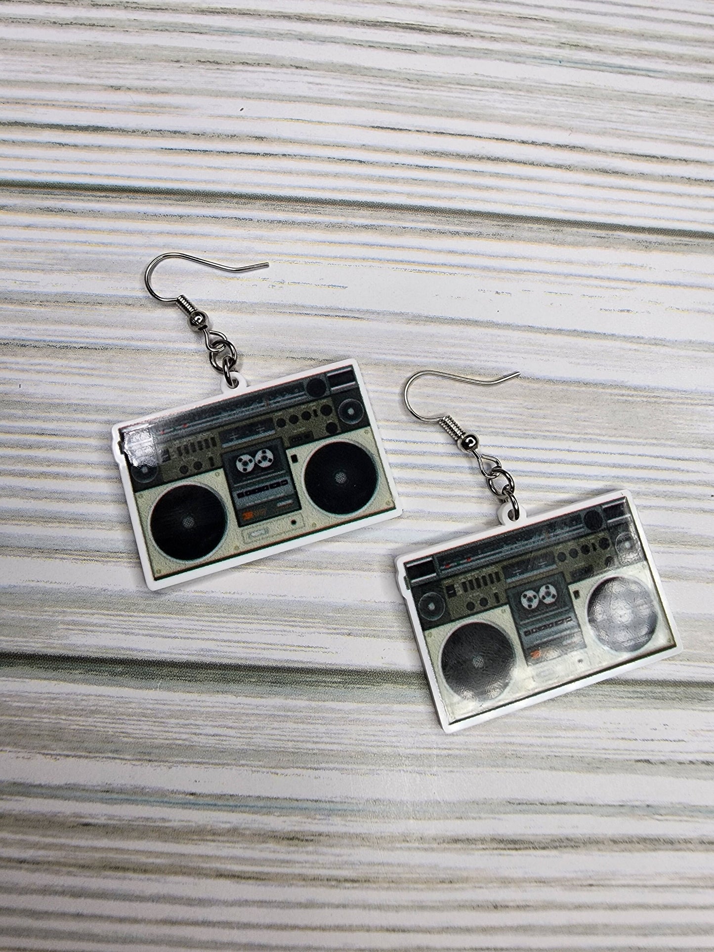 Books & Boombox Earrings You Choose