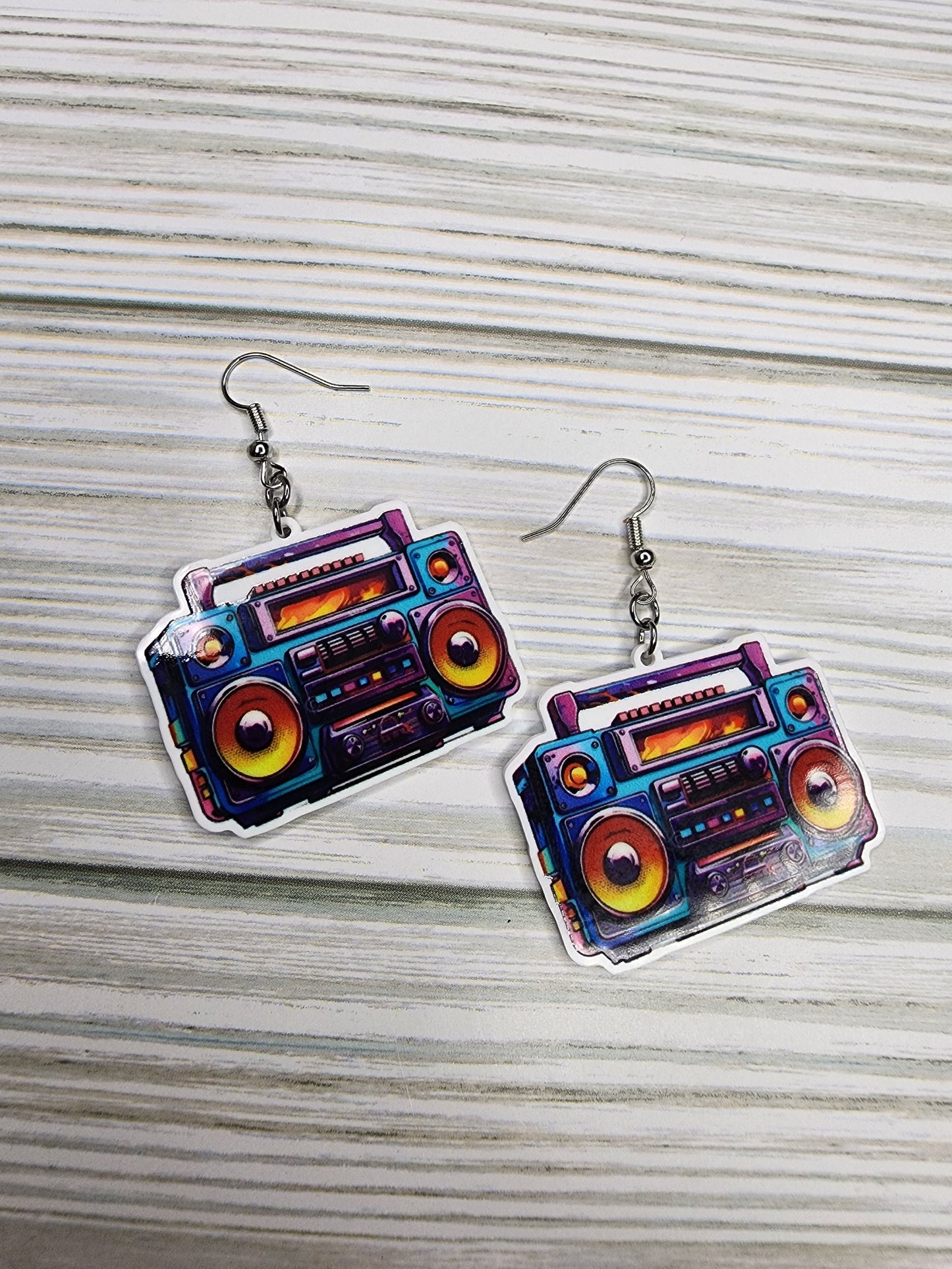 Books & Boombox Earrings You Choose