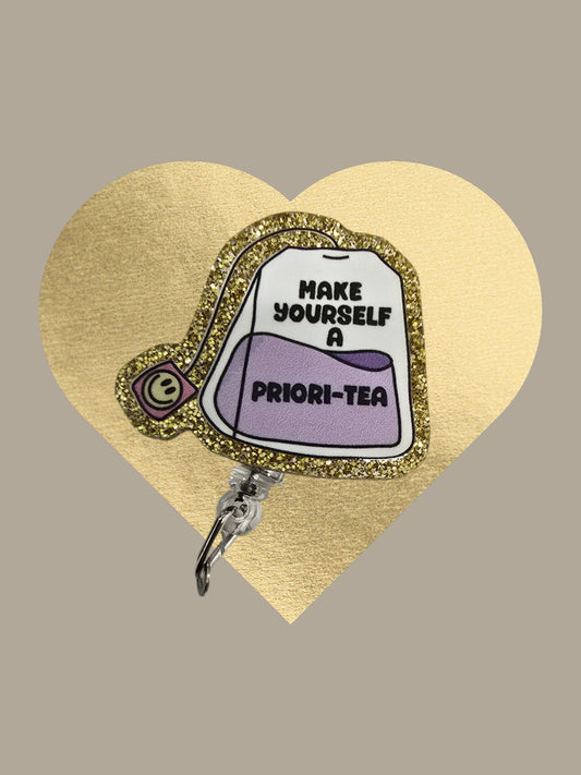 Make Yourself A Prior Tea Retractable Badge Reel Work ID