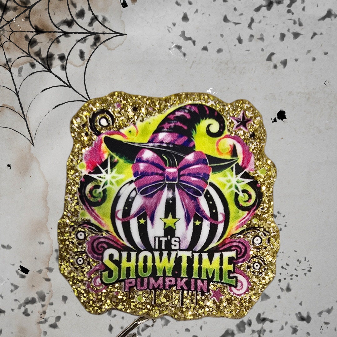 Showtime Pumpkin Retractable Badge Reel