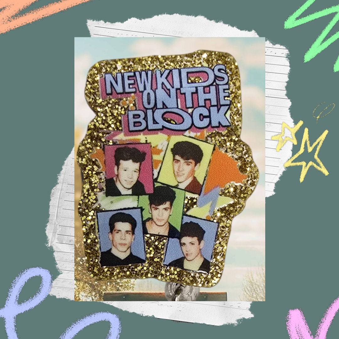 New Kids On The Block Retractable Badge Reel Work ID