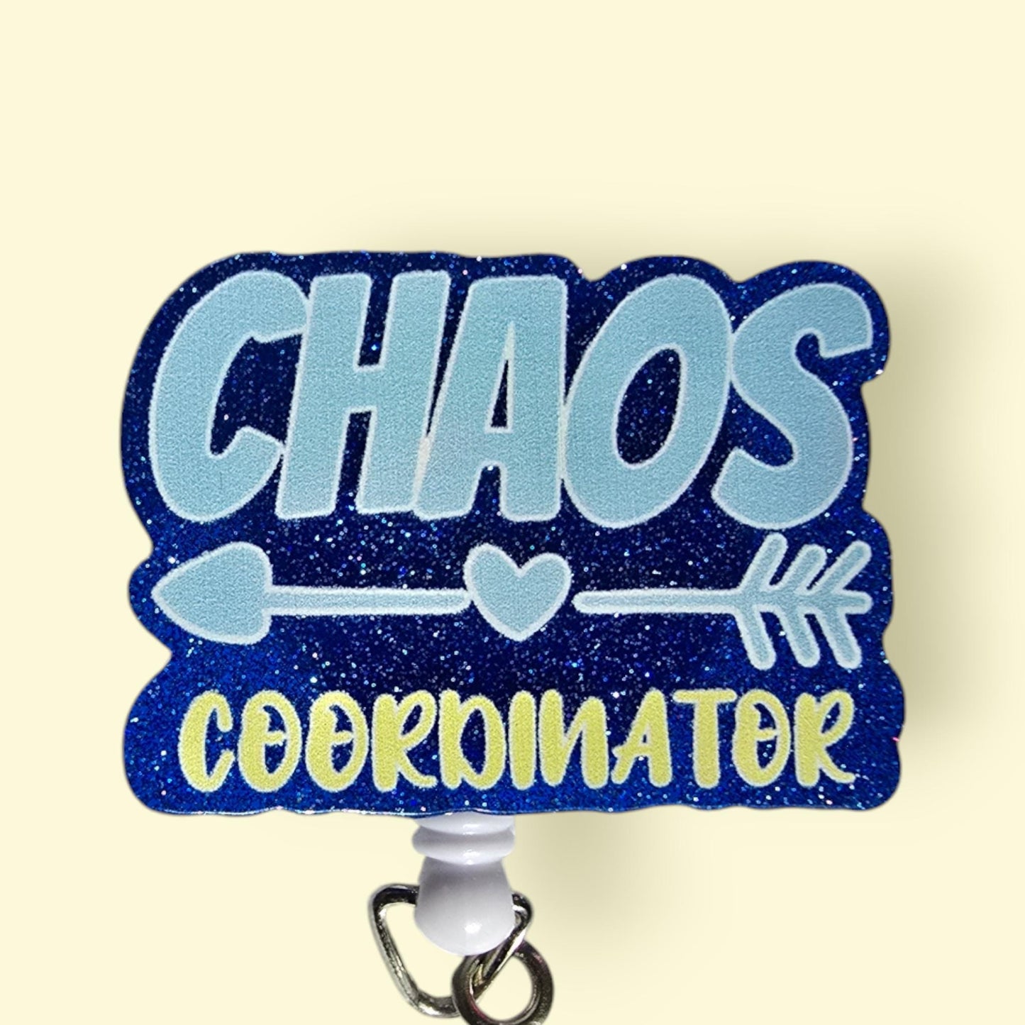 Chaos Coordinator Raccoon Retractable Badge Reel Work ID