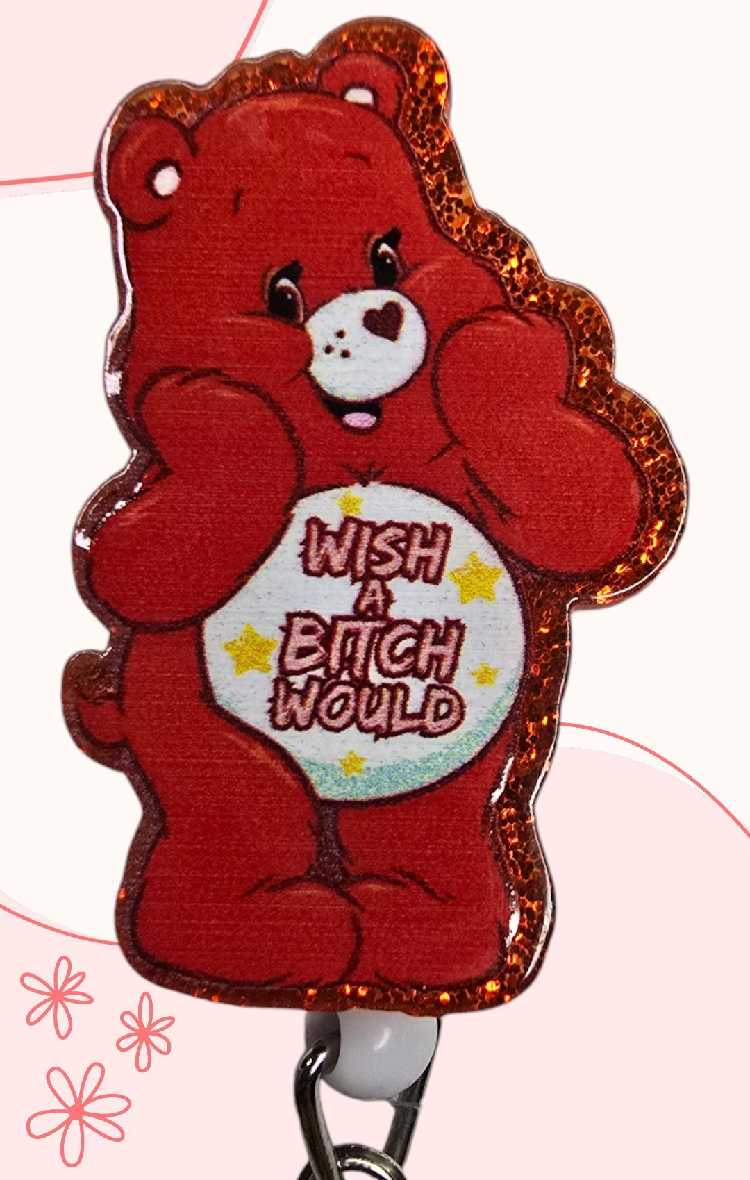 Naughty Bear Retractable Badge Reel Work ID