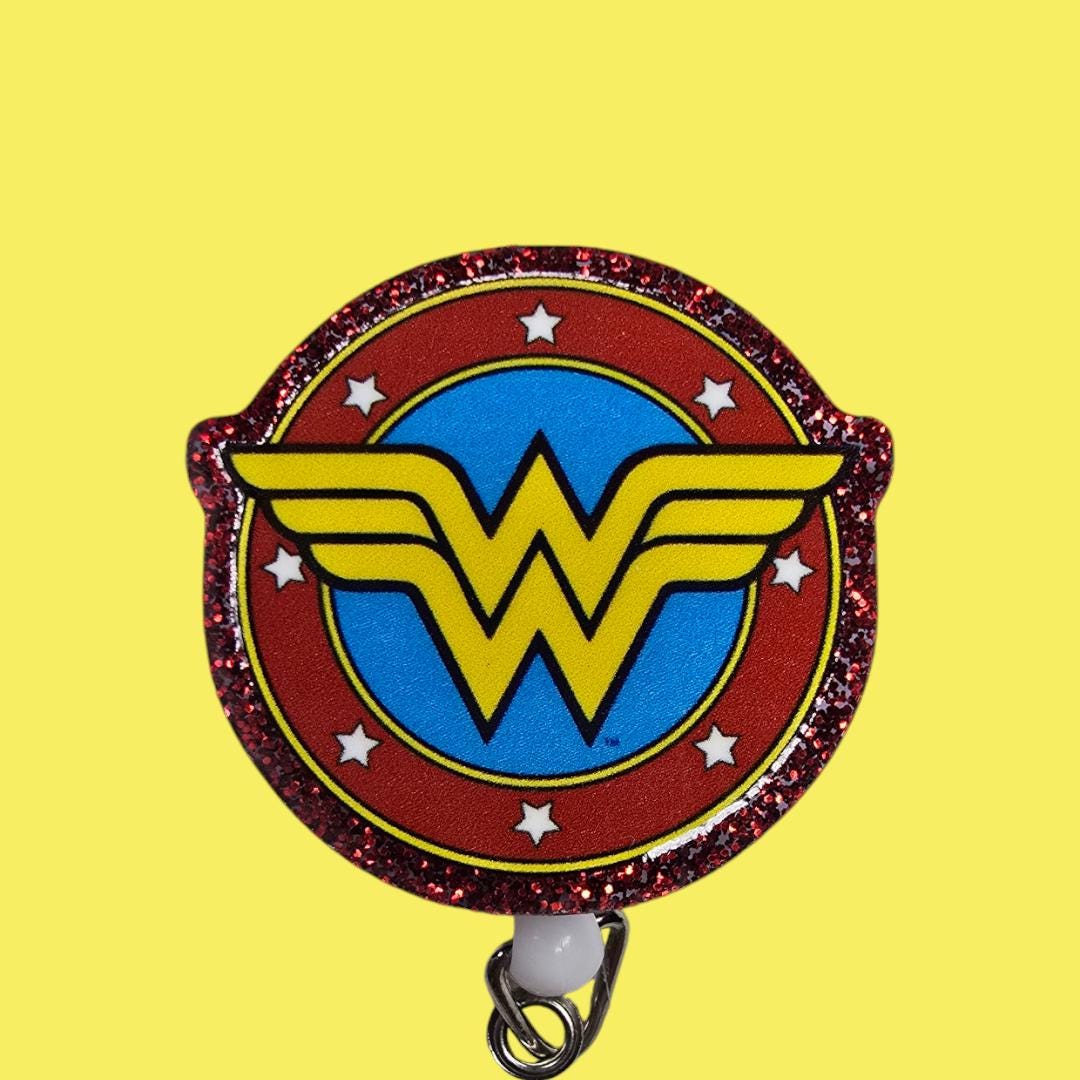 Wonder Woman Retractable Badge Reel Work ID