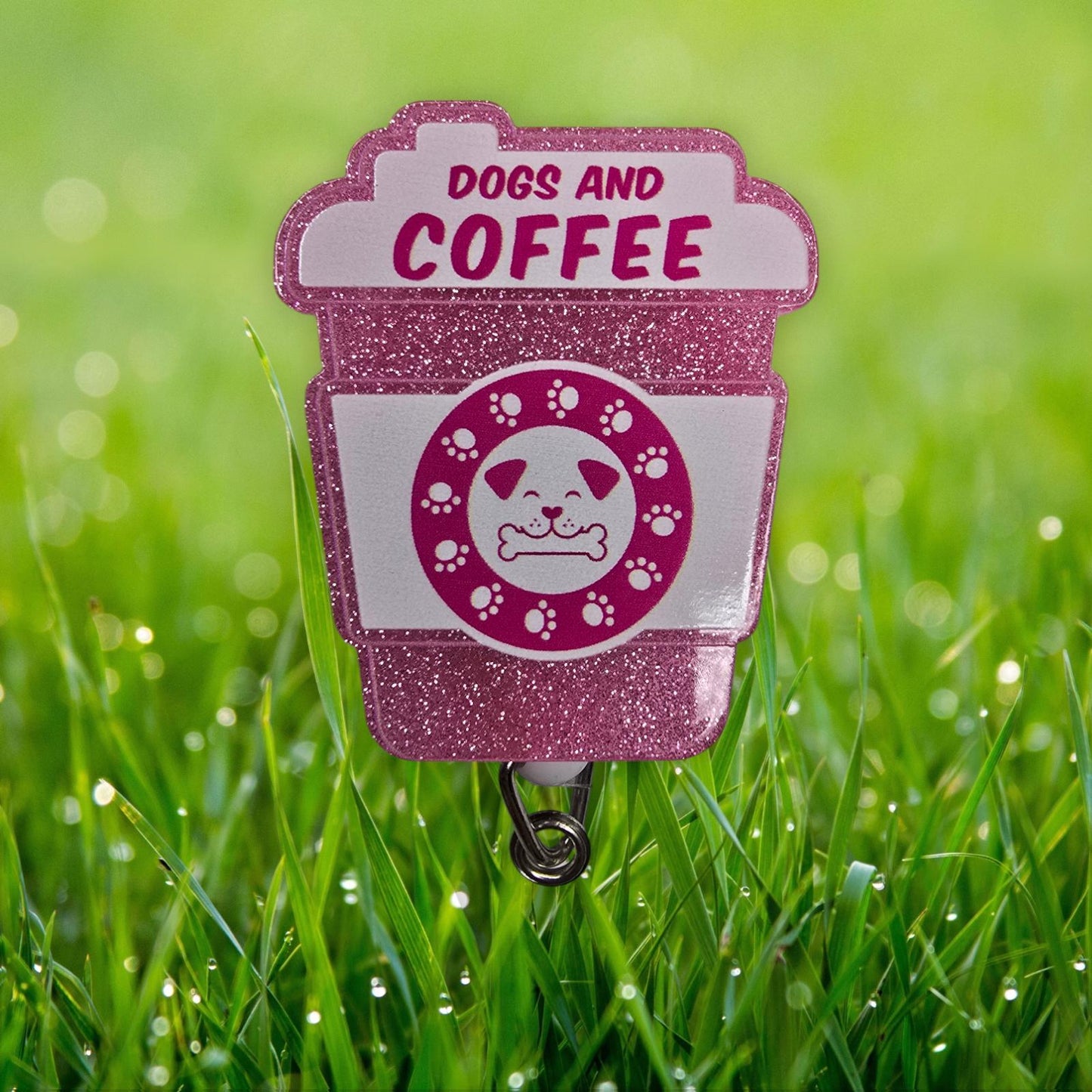 Unicorn Coffee Retractable Badge Reel Work ID