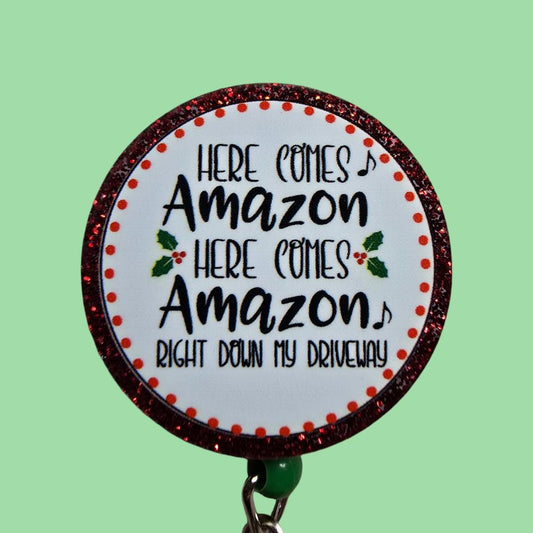 Shopaholic Daily Packages  Retractable Badge Reel Work ID